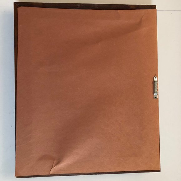 Vintage petit point needlework flowers framed small wall decor - Picture 4 of 4